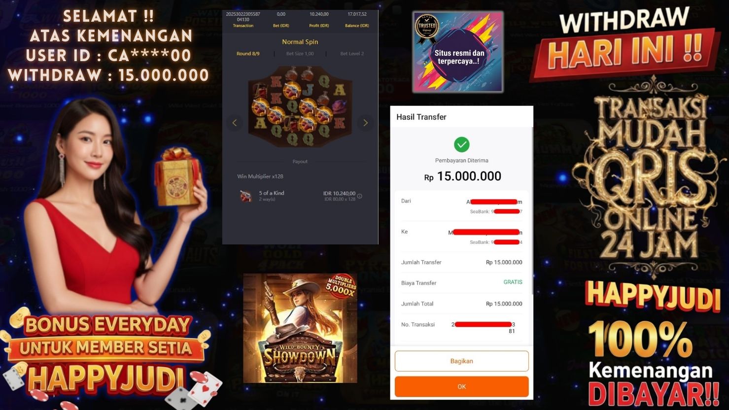 HAPPYJUDI JACKPOT SLOT WILD BOUNTY SHOWDOWN